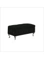 Storage Ottoman Bench, Velvet Upholstered Ottoman Flip Top Entryway Bench Seat with Safety Hinge, Storage Chest with Padded Seat, Luxury Shoe Bed End Stool for Hallway Living Room Bedroom