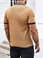 Manfinity Homme Men's Color-block Polo Shirt With Contrast Trim