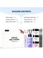 Morovan Acrylic Nail Kit - 3 Colors Acrylic Powder and Professional Acrylic Liquid set for Acrylic Nails Extension