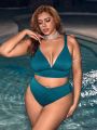 SHEIN Leisure Plus Size Swimsuit Set