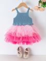 Baby 1pc Appliques Ruffle Hem Knit Top Without Skirt