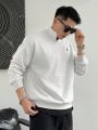 DAZY Men's Half-zip Drop Shoulder Sweatshirt