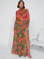 Minami Tropical Print Bodysuit & Skirt Set