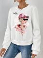 SHEIN Essnce Figure Graphic Sweatshirt