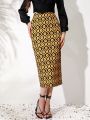 Women's Printed Pencil Skirt