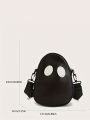 Cute Ghost Purse, Women's Pu Crossbody Bag, Shoulder Bag For Girls