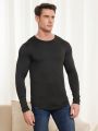 Men Solid Round Neck Lounge Tee