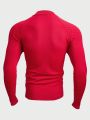 SHEIN Men Solid Raglan Sleeve Sweater