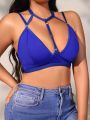 Plus Size Women's Hollow Out Bralette Without Steel Ring