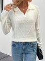 Women's Solid Color Drop Shoulder Casual Sweater