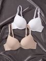 2pack Solid Underwire Bra