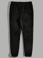 Manfinity Men's Plush Knitted Casual Tapered Sweatpants