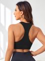 SHEIN Daily&Casual Cut Out Front Sports Tank Top