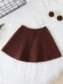 Baby Girl Solid Flare Knit Skirt