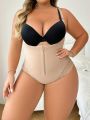 Plus Size Women's Spliced Lace Bodysuit Shapewear