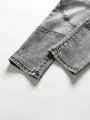 Boys' (Little) Casual Fashionable Ripped Washed Denim Pants