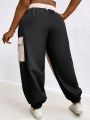 SHEIN Slayr Women'S Plus Size Color Block Cargo Pants