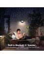 Rossetta Star Projector, Galaxy Projector LED Lights for Bedroom, Remote Control & White Noise Bluetooth Speaker, 4 Lighting Modes Night Light for Kids Room, Adults Home Theater, Party, Bedroom Decor