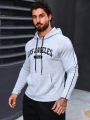 Daily&Casual Men's Letter Printed Hooded Sports Sweatshirt