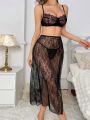 3pcs/Set Women's Lace Sexy Lingerie Set