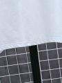 Manfinity EMRG Men's Plus Size Drop Shoulder Short Sleeve T-Shirt With Car & Letter Print