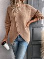 Women'S Button Decorated Sweater