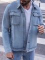 Men's Flip Pocket Denim Jacket