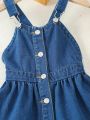 Girls' Casual & Fashionable & Sweet Denim Overall Dress