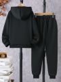 Teenage Boys' Hooded Sweatshirt And Sweatpants Tracksuit