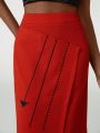 Shante S High Waist Wrap Hem Skirt