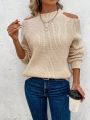 Women's Off-shoulder Pullover Sweater