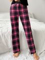 1pc Checked Sleepwear Bottom