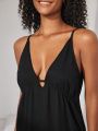 SHEIN Leisure Backless Camisole Home Dress