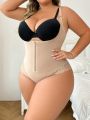 Plus Size Women's Spliced Lace Bodysuit Shapewear