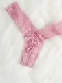 SHEIN Lace Bow Embellished Thong