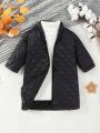 Thick Warm Fashionable Quilted Coat For Baby Girls