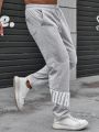 Men Letter Graphic Drawstring Waist Sweatpants