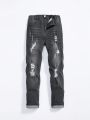 Tween Boy Ripped Cat Whisker Jeans