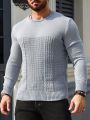 Men'S Round Neck Long Sleeve Sweater