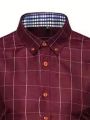 Manfinity Men Plaid Button Up Shirt