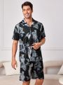 Men's Printed Patch Pocket Pajama Set