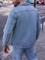 Men's Flip Pocket Denim Jacket