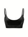 SHEIN Leisure Solid Wireless Bra