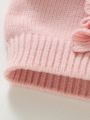 Baby Girl Ruffle Trim Raglan Sleeve Sweater