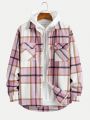 Manfinity Hypemode Men's Plaid Woolen Jacket