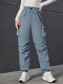 Teen Girl Flap Pocket Side Cargo Pants