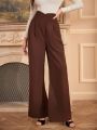 Anewsta Women's High-Waisted Suit Trousers