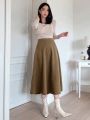 DAZY Women'S Solid Color Skirt