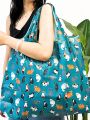 Allover Cat Graphic Shopper Bag