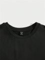 SHEIN Extended Sizes 3pcs Men Plus Solid Round Neck Tee